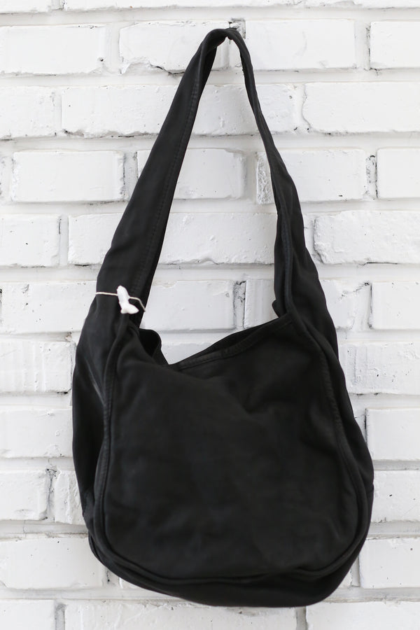 Guidi leather casual bag GD-CA02-BLKT black